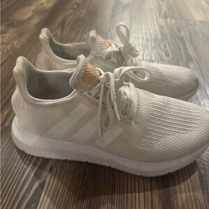 adidas Women's Athletic Shoes in Cream and White